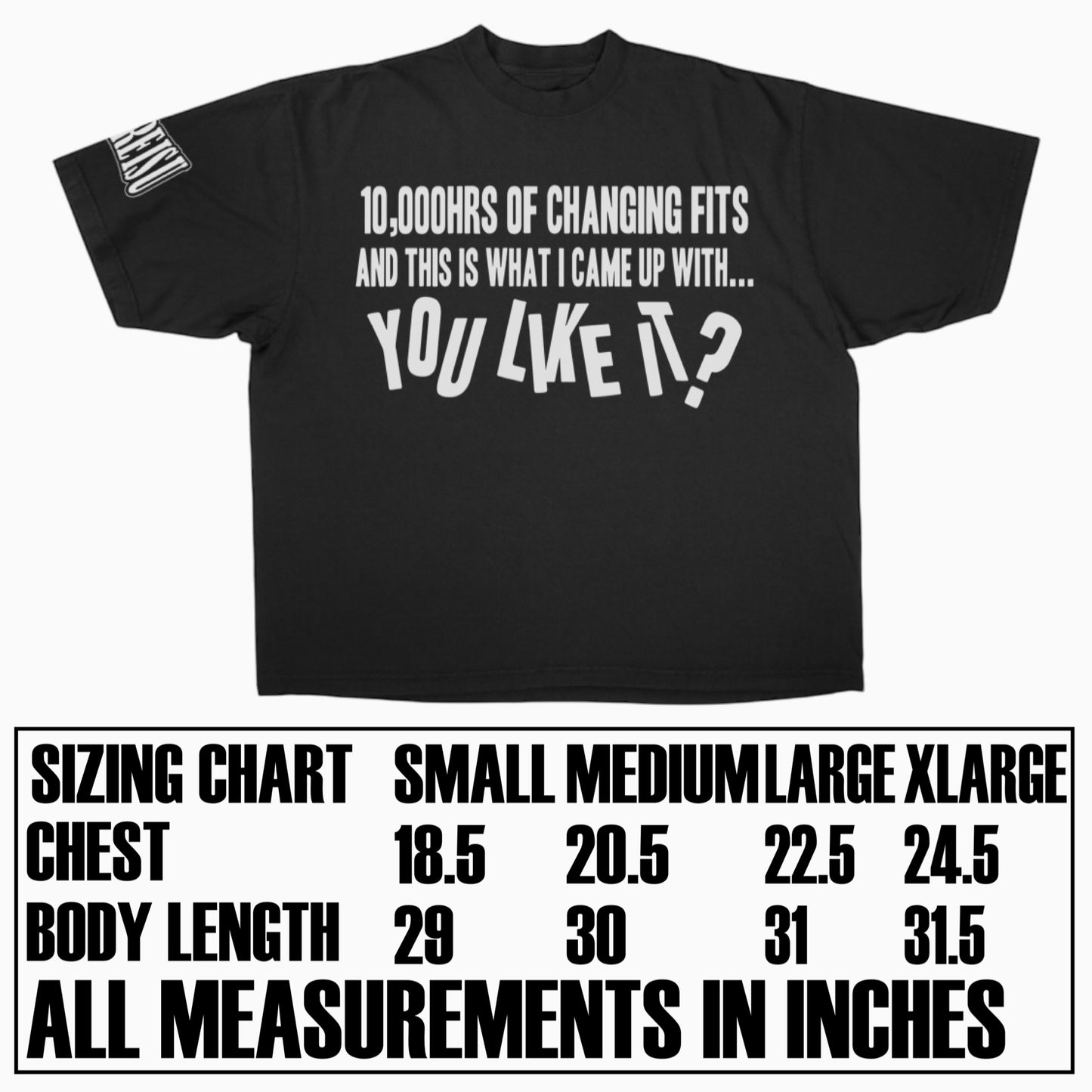 10,000hrs Black Tee